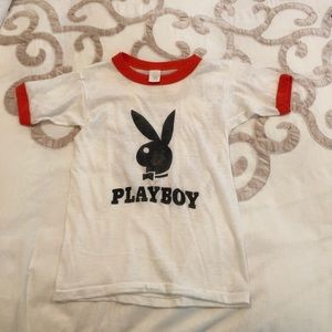 Vintage Playboy Bunny ringer tee